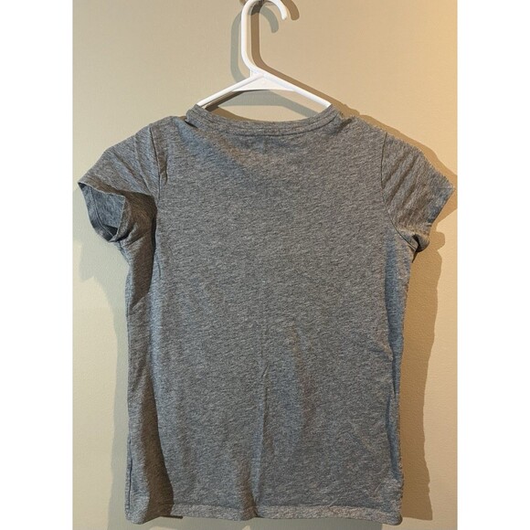 Cat And Jack Girls Size L 10/12 Grey Short Sleeve Shirt Unicorn Raccoon ￼ - Picture 3 of 3